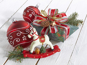 christmas decor, decor, horse, christmas, ball HD wallpaper