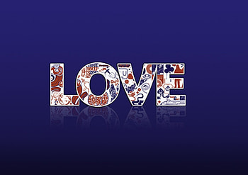 Love, blue HD wallpaper