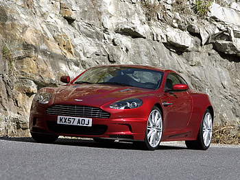 Aston Martin, Cars, Rock, Asphalt, Front View, Dbs, 2008 HD wallpaper