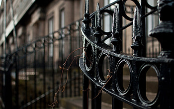 Cities, Paint, Fence, Metal HD wallpaper