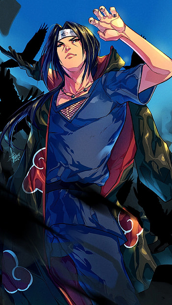 Itachi, Blue Theme HD phone wallpaper
