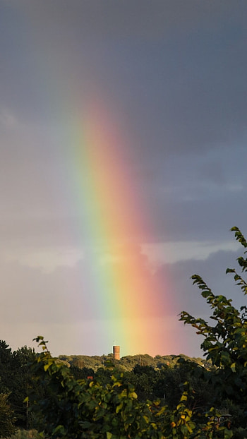 Rainbow, Sky, Sky Rainbow HD phone wallpaper