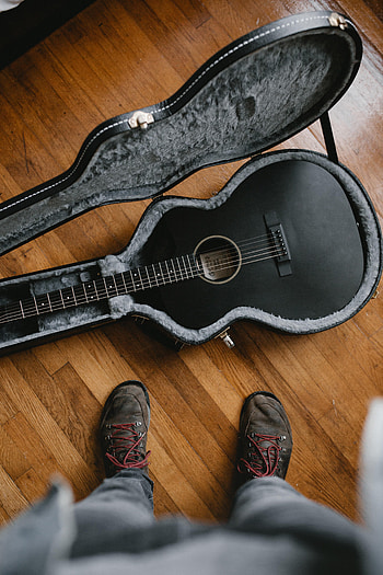Guitar, Miscellanea, Miscellaneous, Musical Instrument, Boots, Shoes HD phone wallpaper