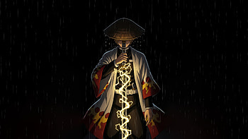 Zenitsu Thunder Samurai — Demon Slayer OLED, Anime, Anime Samurai, Demon Slayer: Kimetsu No Yaiba, Zenitsu Agatsuma, Oled HD wallpaper
