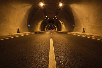 Dark, Miscellanea, Miscellaneous, Road, Markup, Illumination, Lighting, Tunnel HD wallpaper