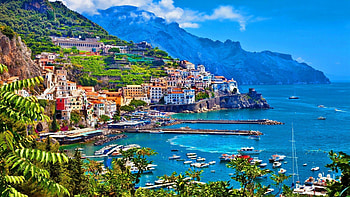 Italian coastline, Azure waters, Sandy beaches, Coastal serenity HD wallpaper