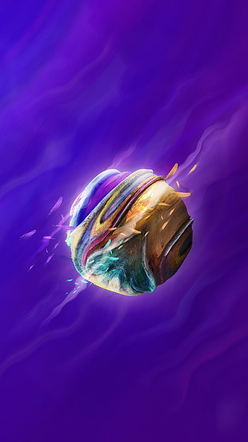 Rock planet, colorful, digital art HD phone wallpaper