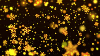 Yellow and golden, snowflakes, abstract HD wallpaper