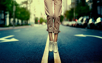 dom, abstract, graphy, beautiful, girl, highway, legs HD wallpaper