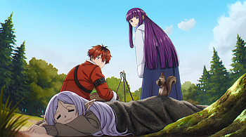 Frieren Beyond Journeys End - Frieren Stark and Fern, Frieren: Beyond Journey's End, Frieren (Frieren: Beyond Journey's End), Stark (Frieren: Beyond Journey's End), Fern (Frieren: Beyond Journey's End), Anime HD wallpaper