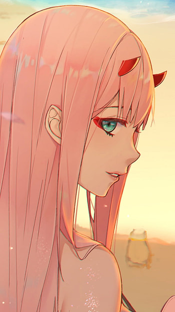 Zero Two (Darling in the FranXX), Anime, Darling in the FranXX HD phone wallpaper