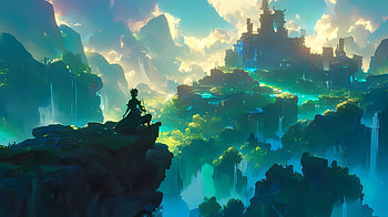 Enchanted Anime Kingdom - Landscape, anime landscape HD wallpaper