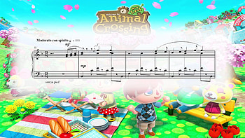 Animal Crossing: New Leaf - Main Theme (Piano Sheet Music) HD wallpaper