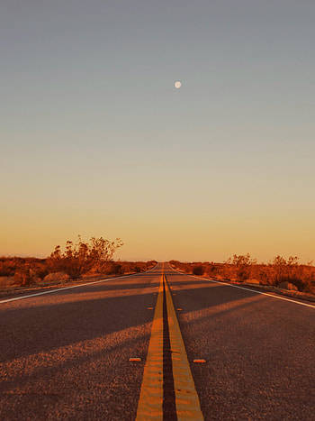 Nature, Horizon, Road, Asphalt, Dahl, Distance HD phone wallpaper