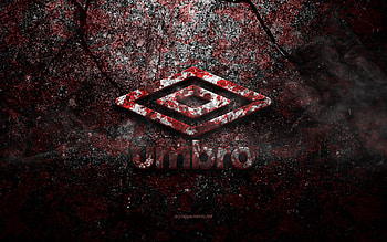 Umbro logo, grunge art, Umbro stone logo, red stone texture, Umbro, grunge stone texture, Umbro emblem, Umbro 3d logo HD wallpaper