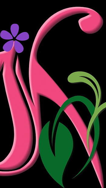 K Letter, Flowers Alphabet HD phone wallpaper