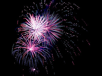 Holidays, Salute, Sparks, Holiday HD wallpaper