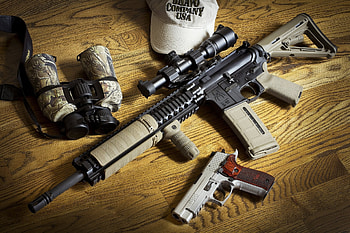 sig p226 gun ar-15 bcm assault rifle glasses weapon HD wallpaper