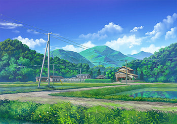 Countryside []. Anime scenery, Anime scenery , Scenery, Japan Countryside HD wallpaper