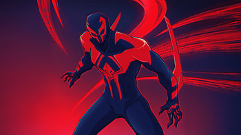 Spider Man 2099 Cityscape Guardian, spiderman-2099, spiderman, superheroes, artwork, digital-art, pixiv HD wallpaper