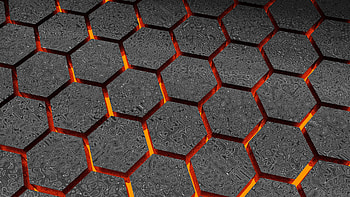 3D Hexagon, Hexagons HD wallpaper