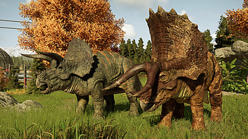 Triceratops Encounter — Jurassic World Evolution 3, video game, Jurassic World Evolution 3, triceratops HD wallpaper