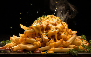 Sizzling Cheese Fries, food, french fries HD wallpaper