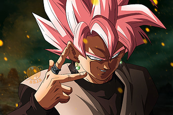 Dragon Ball Super: Black Goku in Stunning Super Saiyan Rosé HD wallpaper