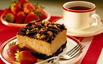 Food, Strawberry, Desert, Sweet, Tea Drinking, Tea Party, Pie HD wallpaper