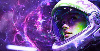 Astronaut Girl , astronaut, artist, artwork, digital-art HD wallpaper