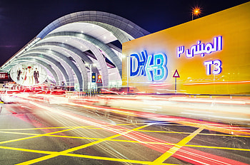 Terminal 3 entrance, Dubai International Airport HD wallpaper
