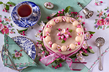 Cake, Apple, Tea, Style, Be HD wallpaper
