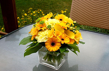Flowers, Gerberas, Bouquet, Calla, Composition, Callas HD wallpaper