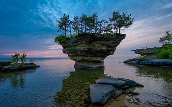 Michigan, Turnip rock, , Background HD wallpaper
