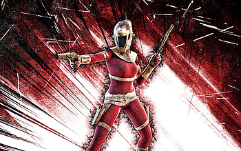 Zorii Bliss, grunge art, Fortnite Battle Royale, Fortnite characters, Zorii Bliss Skin, red abstract rays, Fortnite, Zorii Bliss Fortnite HD wallpaper