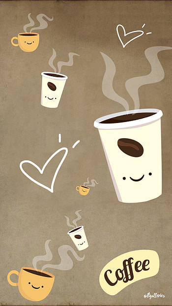 Coffee Time, cafe, java, design, brown, cup HD phone wallpaper