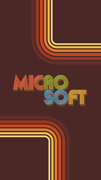 Microsoft Retro HD phone wallpaper
