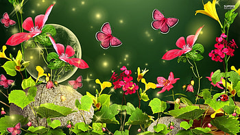 Spring has Sprung, top, wallpaer, flowers, spring, desk HD wallpaper