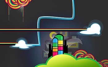 funky, colourfull, lovely, nice HD wallpaper