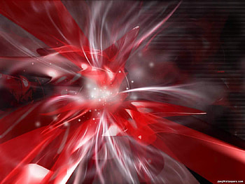 3D Red Explosion, white, 3d, red, explode, fractal HD wallpaper