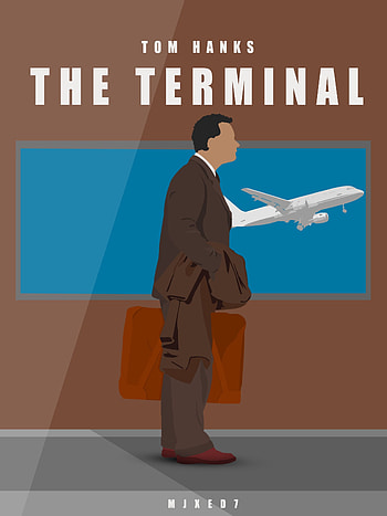 Terminal movie, Tom Hanks' brilliance, Spielberg's direction, Captivating poster HD phone wallpaper