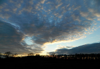 Nature, Sky, Twilight, Clouds, Dusk, Silence HD wallpaper