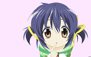 Cartoon, Anime, Eyes, Girl, Astonishment, Surprise, Animeshka HD wallpaper