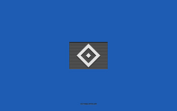 Hamburger SV, blue background, German football team, Hamburger SV emblem, Bundesliga 2, Germany, football, Hamburger SV logo HD wallpaper
