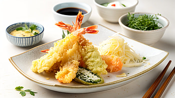 Delicious Tempura: A Culinary Delight, tempura, shrimp, Japanese cuisine HD wallpaper