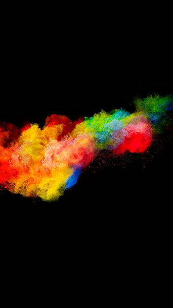 Powder, Colorful explosion, , Burst of brightness HD phone wallpaper