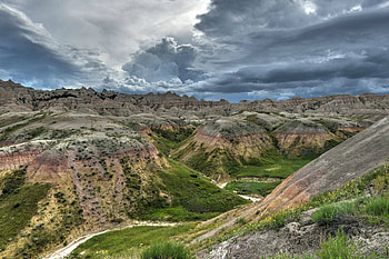 Badlands, fun, cool, nature, mountains HD wallpaper