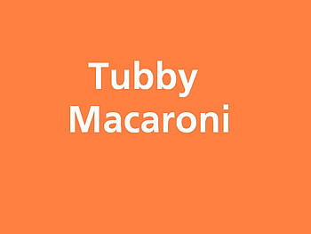 Tubby Macaroni, white, abstract, other, orange HD wallpaper