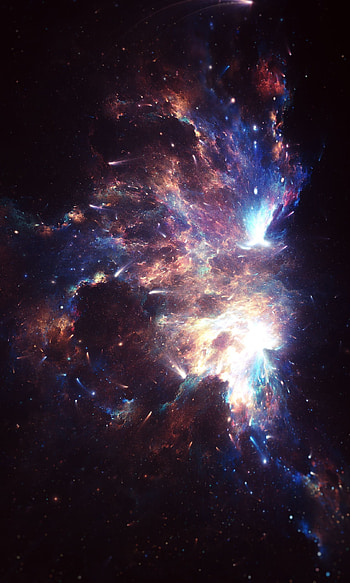 Universe, Movement, Traffic, Nebula, Galaxy, Glow, Meteora, Meteors HD phone wallpaper