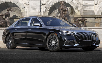 2022, Mercedes-Maybach S-Class, front view, exterior, luxury sedan, new gray S-Class, German cars, Mercedes-Benz HD wallpaper